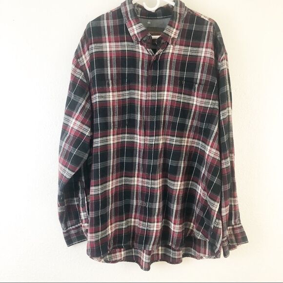 Northwest Territory Plaid 100%Cotton button down shirt size 3XL - Picture 1 of 6